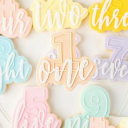 Taartgereedschap Letternummer Taartgereedschap Acryl Cookie Cutter Reverse Stamp Embosser Fondant Mod Bakgereedschap Biscuit Gebak Ambacht Decorati Otqjz