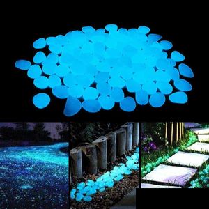 Cake Tools Lichtgevende stenen Glow In The Dark Pebbles Gloeiend voor buitenpaden Huis Tuin Yard Decor Aquarium Pebble Rocks 210903 Dhk4G