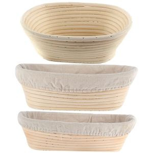 Cake Tools Oval Dough Banneton Brotform Dougn Rattan Bread Proofing Baskets Rattan Wicker Fermentation Sourdough Basket 10 Sizes 220901