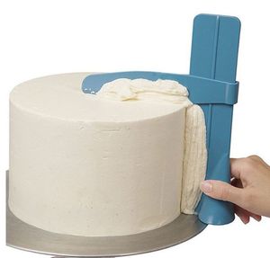 Strumenti per torte Massetto Raschietto regolabile in altezza Spatole per fondente Bordo più liscio Accessori per la decorazione di torte fai-da-te Livello rotante