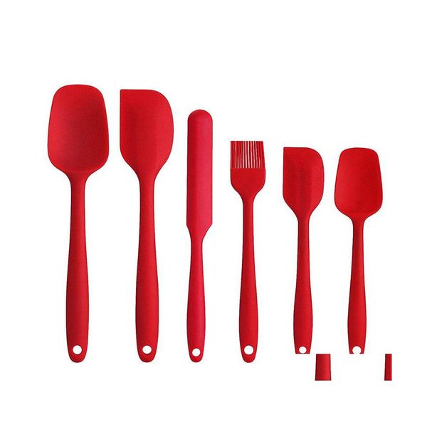 Gâteau Outils Sile Cuisson Spatas Crème Cuisson Résistant À La Chaleur Cuisine Fournitures Drop Delivery Maison Jardin Salle À Manger Bar Ustensiles De Cuisson Otuv8