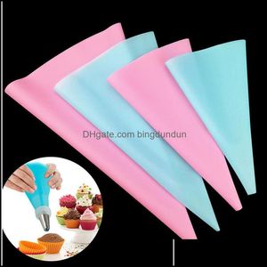 Cake Tools Sile Eva Pastry Bag Diy ICING PI CREAM HERUUBABLE Keuken Bakgereedschap Decoreren 3 Maten Groothandel DBC Drop Delivery Home Gar Dhufk