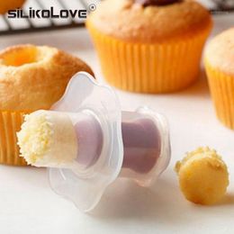 Outils de gâteau SILIKOLOVE Cupcake Corer Piston Cutters Muffin Pasty Décoration Cuisine Cuisson Pâtisserie Accessoires1