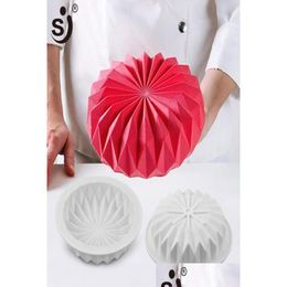 Cake Tools Sj Mousse Sile Mold 3D Pan Rond Origami Mod Decoreren Maak Dessert Accessoires Bakvormen 06168666182 Drop Delivery Home Dh16X