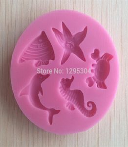 Outils de gâteau entiers nouveaux 1pc en forme d'animal en forme de silicone moule sucre pâte de sucre 3d fondant outils de décoration SOAP Mould9078994