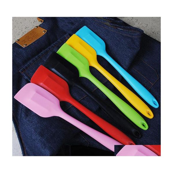 Outils de gâteau en gros 28cm Sile Spata Pâte Grattoir Caoutchouc antiadhésif pour la cuisson Cuisson Résistant à la chaleur Sûr DBC Drop Livraison Accueil GA Dh0Dz