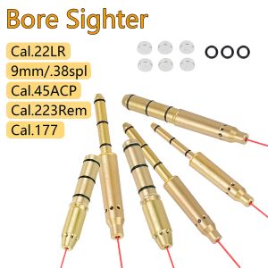 Cal.9 mm / 38spl / 223rem / .177cal /.22lr Boresger laser rouge spécial avec 6 batteries