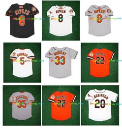 Cal Ripken Jr. Frank Brooks Robinson 1984 Cooperstown Orioles Jersey Eddie Murray Jim Palmer Mike Mussina Roberto Alomar Boog Powell Belle Baines