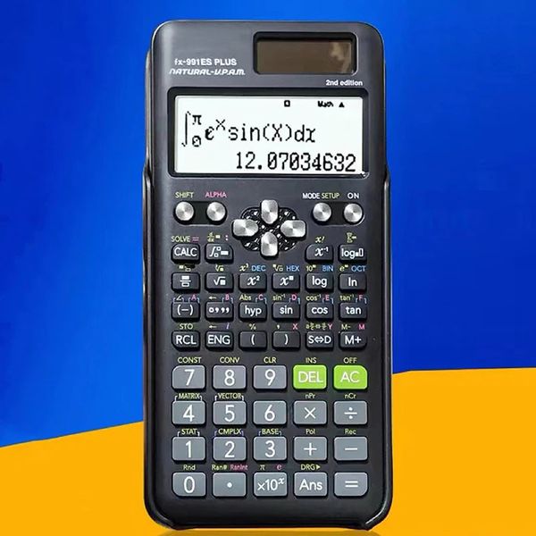 Calculatrice FX991ES PLUS Comptabilité Portable LED Compteur Électrique Étudiants École Bureau 240227