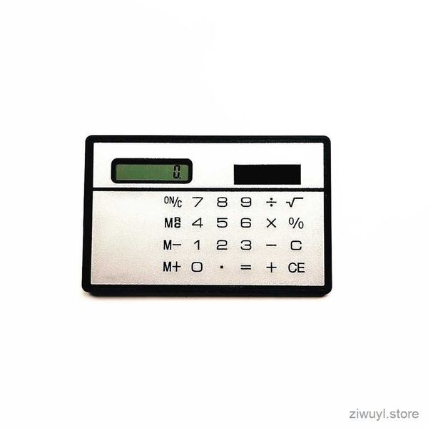 Calculadoras 1 unidad, nueva calculadora Solar portátil, Mini calculadora de bolsillo Solar ultrafina de tamaño de tarjeta de crédito de 8 dígitos para oficina y escuela, 85x55x2mm