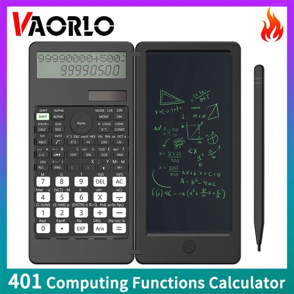 Calculateurs 401 Fonctionne une calculatrice scientifique professionnelle avec rédaction de tablette portable pliable pour l'école / travail / entreprise PK 991ms 991es