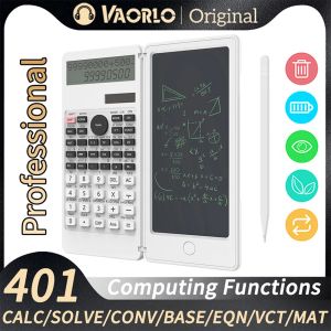 Calculateurs 401 Fonctions Solar Scientific Calculator avec une tablette d'écriture de 6 pouces PK 991ms 991es Engineering Financial Professional Computing