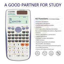 Rekenmachines 417 functies wetenschappelijke calculator wetenschappelijke functie calculator engineering briefpapier voor middelbare schooluniversiteit