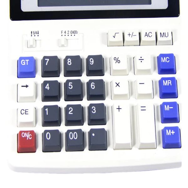 Calculadoras Botones grandes calculadora de la oficina teclas de computadora grande Mutifunción Calculadora de batería de computadora
