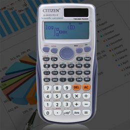 Calculateurs Marque FX-991ES-Plus d'origine Coup de calculatrice scientifique Calculatrice Calculatrice Student Bureau Two Ways Power Graphing 230817