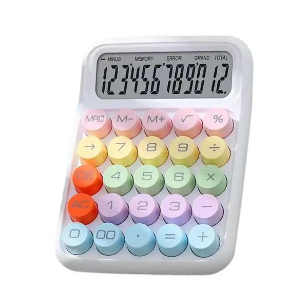 Calculadora Calculadora para la escuela Calculadora linda para la escuela Botones grandes Botones LCD Display Calculadora para oficinas en el hogar Escuela y negocio