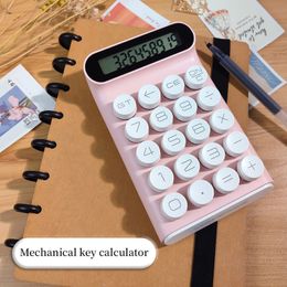 Calculatrices Calculatrices Clavier mécanique pour femmes Calculatrice d'étudiant mignonne et élégante dédiée aux finances de bureau de grande valeur 230922