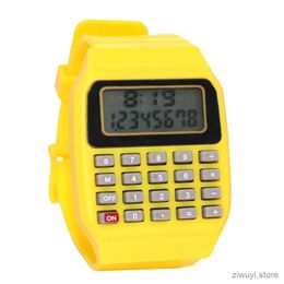 Calculatrices pour enfants, montre-bracelet numérique carrée, Mini calculatrice Portable, outil d'examen, cadeau pour enfants