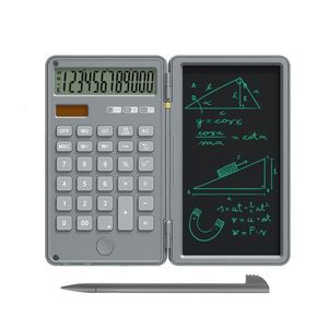 Calculadoras Financial Basic Mute Desk con tableta de escritura portátil y escritorio plegable LCD grande Dis 230215