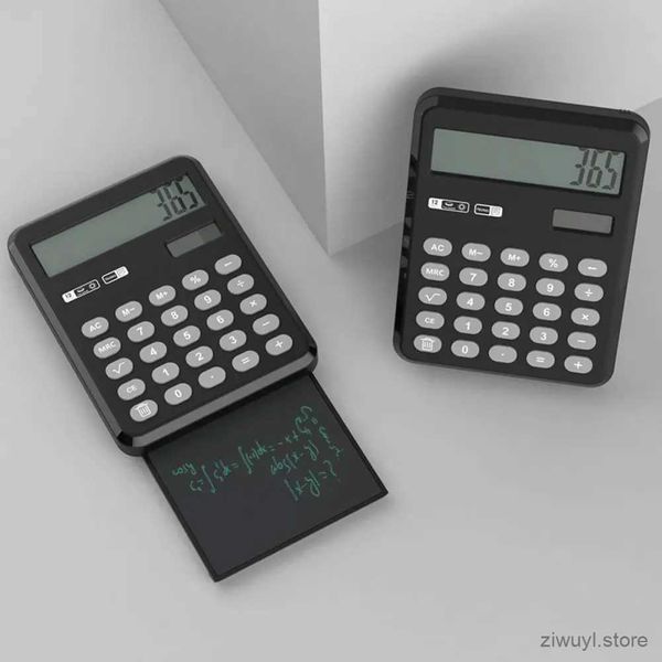 Calculadoras Calculadora plegable Calculadora de 12 dígitos con tablero de escritura LCD Pluma Tableta de escritura LCD de 6 pulgadas Lápiz óptico para trabajo de estudio de oficina