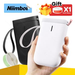 Impresora de etiqueta de calculadoras Niimbot D11 Etiqueta Termal Portable Mini Pocket Etiqueta Nombre de la impresora PELCELA PELÍQUETA Rollo de papel para el teléfono Hine