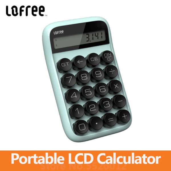 Calculadoras Lofree Jelly Beans Calculadora de 20 kileys LCD LCD KeyCap Estudio de consultorio extraíble Calculadora portátil