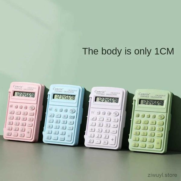 Calculadoras Mini calculadora científica estudiante de alto valor con computadora de color caramelo pequeña calculadora portátil con tapa