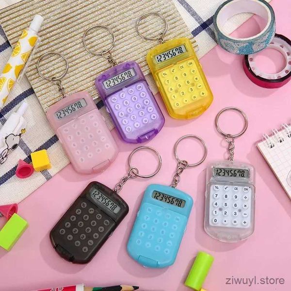 Calculadoras Calculadora Multifuncional Creativa Conveniente Mini Calculadora Electrónica Bolsa Charm Llavero para La Escuela