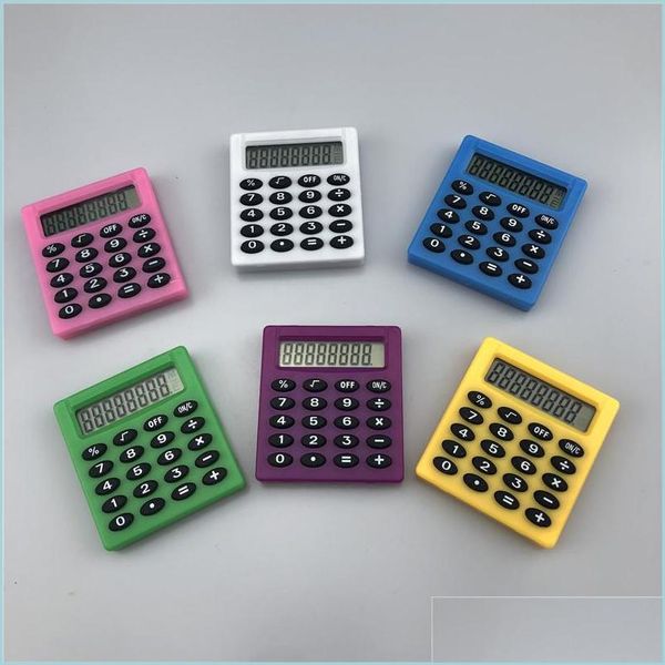 Calculatrices Portable Poche Calculatrice Scientifique Petit Carré Étudiant Examen Apprentissage Chiffre Essentiel Mini Bureau École Papeterie Dro Dhhwn