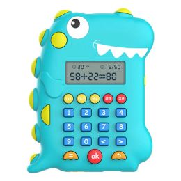 Rekenmachines oplaadbare dinosaurusvormige LCD -calculator ideaal rekenkundig trainingsspeelgoed voor kinderen in de basisschool Early Education cadeau