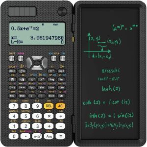 Calculators Wetenschappelijke calculator met LCD Kladblok 417 functies professionele draagbare opvouwbare calculator voor studenten geüpgraded 991es nieuw