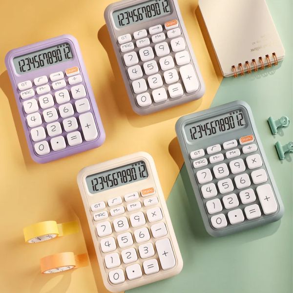 Calculadoras calculadora de azúcar pequeña de color sólido simple teclado mecánico Estudiantes de la computadora