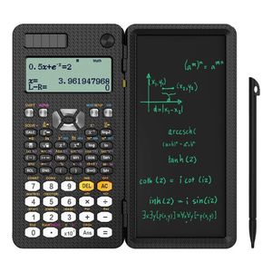 Rekenmachines Solar Scientific Calculator met LCD Kladblok 417 Functies Professionele draagbare opvouwbare calculator voor studenten Upgraded 991ES