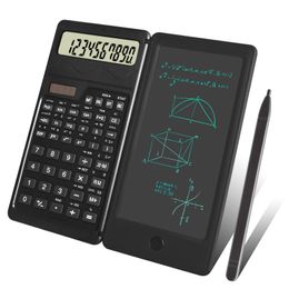 Rekenmachines Solar Scientific Calculators10 Digit LCD Display Desk Calculator met Kladblok en batterij Dual Power 230215