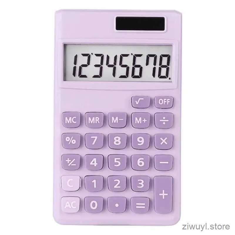 Calculatrices Calculatrice d'étudiant Calculatrices d'étudiant portables avec boutons-pression en silicone Calculatrice de poche alimentée par batterie Financière de base