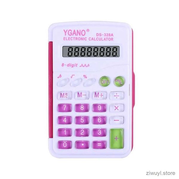 Calculadoras Papelería para estudiantes Herramienta de contabilidad Calculadora contable con tapa Calculadora electrónica con cubierta Mini calculadora