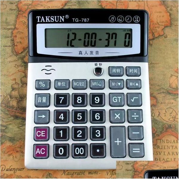 Calculatrices en gros grande calculatrice vocale bureau financier bureau personne réelle livraison directe école entreprise fournitures industrielles Otqxf