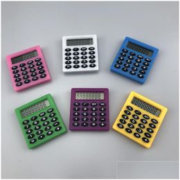 Calculatrices Gros portable poche calculatrice scientifique petit carré étudiant examen apprentissage chiffre essentiel mini bureau école goutte D Dhowq