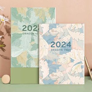 Kalender A4 2024 Kalenderplanner Notebook 365 Days Flowers Kladblok Wekelijkse tracker Kawaii Agenda Planner Diary Schema's Organisator