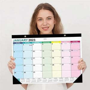 Kalender Kalender Muur Maandelijks Hangende Planner Juni 2024 Kantoor Schema Papier Jaar Academische Verticale Planning Notitie Bureau Agenda 231118