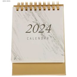 Calendrier de bureau, personnalisation gratuite, Mini habitude en papier, vêtements retournés 2024, Y240322