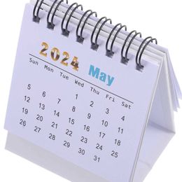 Calendario Mes de la oficina Mes Calendario Conveniente Mini Easel 2024 Mini Calendario Simple Página interior Calendario pequeño