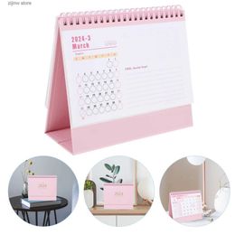 Kalender 12 september 2024 in afwachting van kalender maand agenda planner spoel bindend groot regelblok thuiskantoor roze Y240