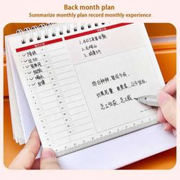 Kalenderjaar van het DRA Summary Plan Controleer elke zelfdiscipline incheckboek Wall gemonteerde mini-bureaubalender 2024 Desk-kalender