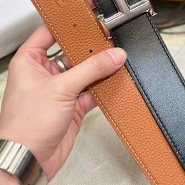 Cinturón de piel de becerro 38 mm adecuado para hombres tamaño europeo piel de becerro real acero titanio chapado en oro hebilla de cinturón diseñador 023
