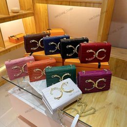 Kalfsleer leer d meisjes crossbody tas lederen band schoudertassen ingebed goud in elkaar grijpende gesp letters messenger croco textureerde logo koppeling handtassen