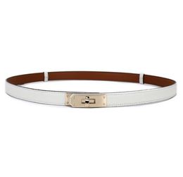 Ceinture de luxe en cuir de veau ceintures de créateurs pour femmes costume pantalon jeans affaires mince cintura exquis réglable simplement élégant vêtements taille en cuir Designer Belt O-L468