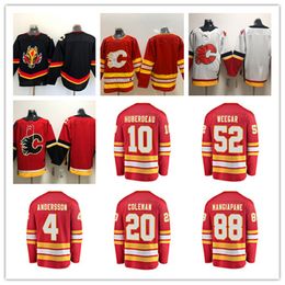 Maillots de hockey des Flames personnalisés de Calgary 4 Rasmus Andersson 11 Mikael Backlund 20 Blake Coleman 27 Matt Coronato 71 Walker Duehr 48 Dennis Gilbert 18 A.J.Greer Joel Hanley