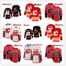 Custom Heren dames jeugd Calgary Hockey Jerseys Flames 10 Jonathan Huberdeau 17 Milan Lucic 88 Andrew Mangiapane 24 Brett Ritchie 73 Tyler Toffoli 4 Rasmus Andersson
