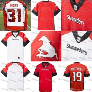 Calgary Stampeders Jerseys 19 Bo Levi Mitchell ed tout nom et numéro Jersey Fast Livraison gratuite